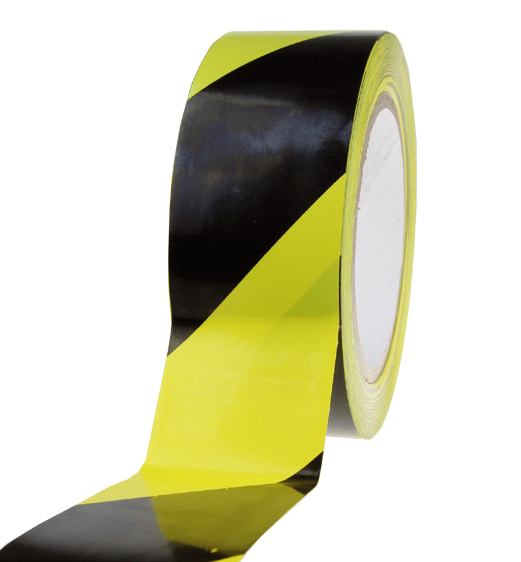vloermarkeringstape PVC geel zwart